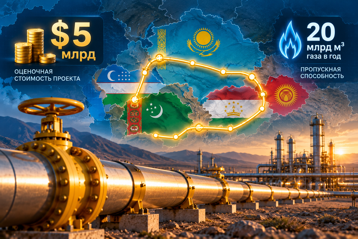 Идею газового кольца для Центральной Азии оценили в $5 млрд