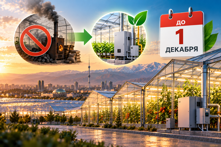 Теплицам вокруг Ташкента предложили отказаться от твёрдого топлива до 1 декабря